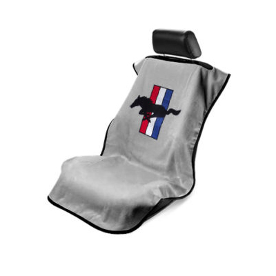 Seat Armour Couvre siège gris logo cheval tri-bar Mustang 1964-2021